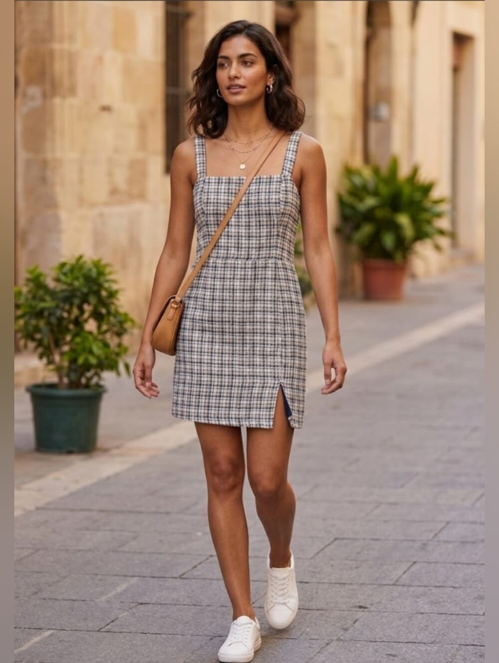 Abercrombie & Fitch Tweed Slip Mini Dress, Size S